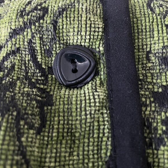 Vintage Chenille Floral Tapestry Women's Short Jacket Boho Maximalist Size M/L - Picture 3 of 10